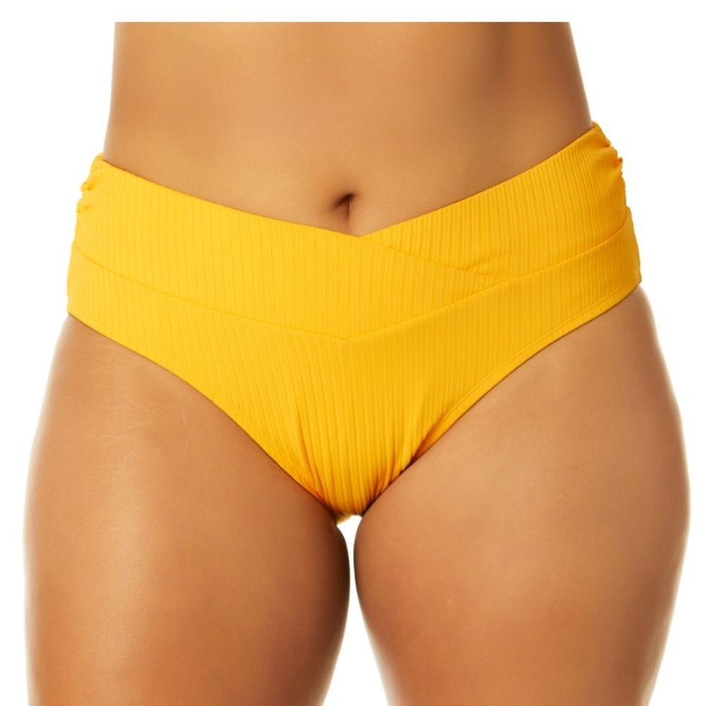 Women's Mid Rise Ribbed Swim Bottom